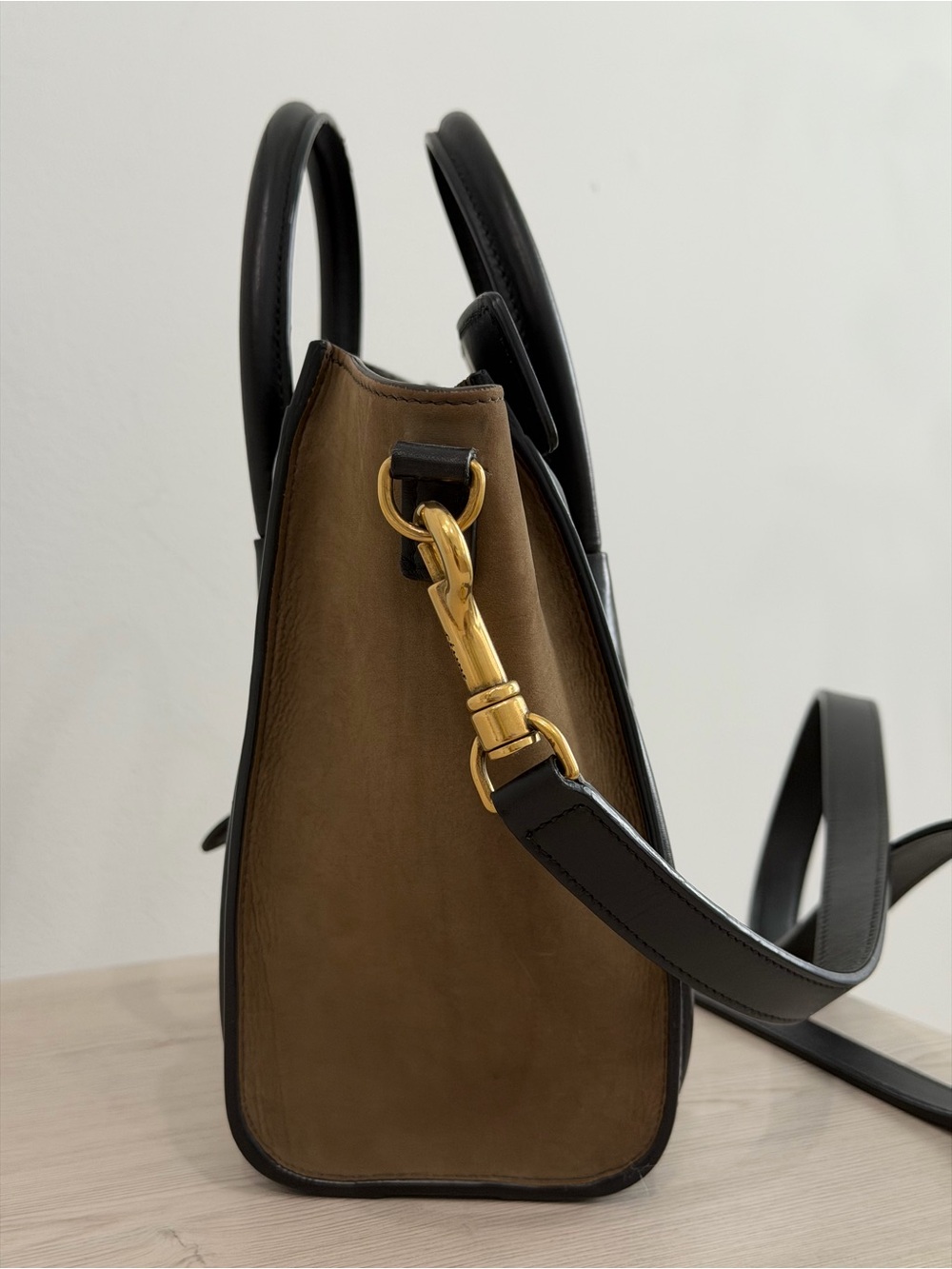 Celine Nano Tricolor trifecta calfskin/suede crossbody tote - Picture 2 of 13